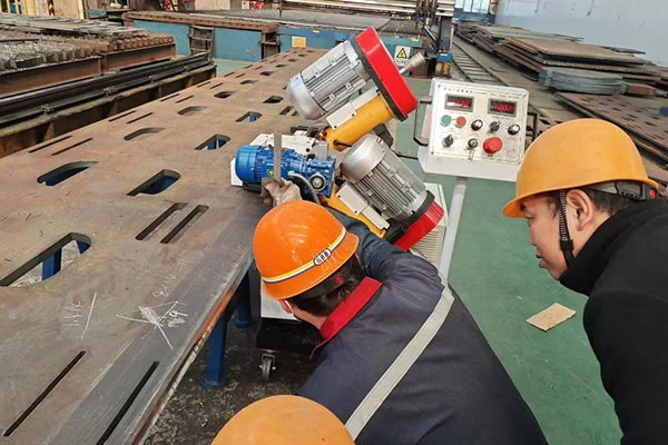 Automatic Plate Edge Milling Machine On-site Application