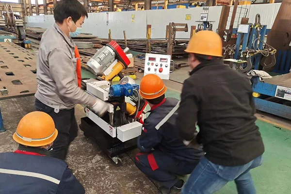 Automatic Plate Edge Milling Machine On-site Application