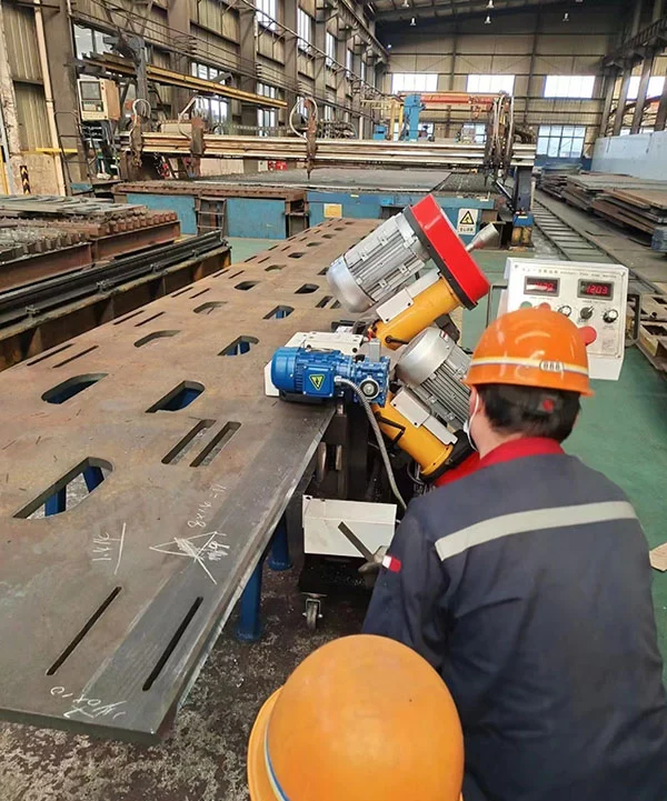 Automatic Plate Edge Milling Machine On-site Application